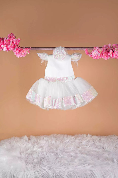 THA Dressing Almira White Baby Dress