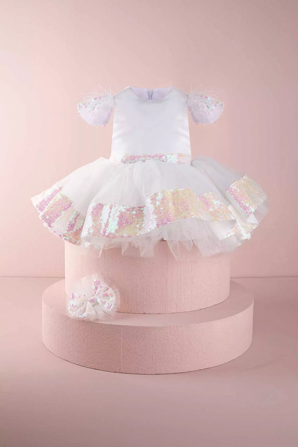 THA Dressing Almira White Baby Dress