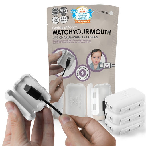 Geddy's Mom Watch Your Mouth USB Charger Cover, 3-pack