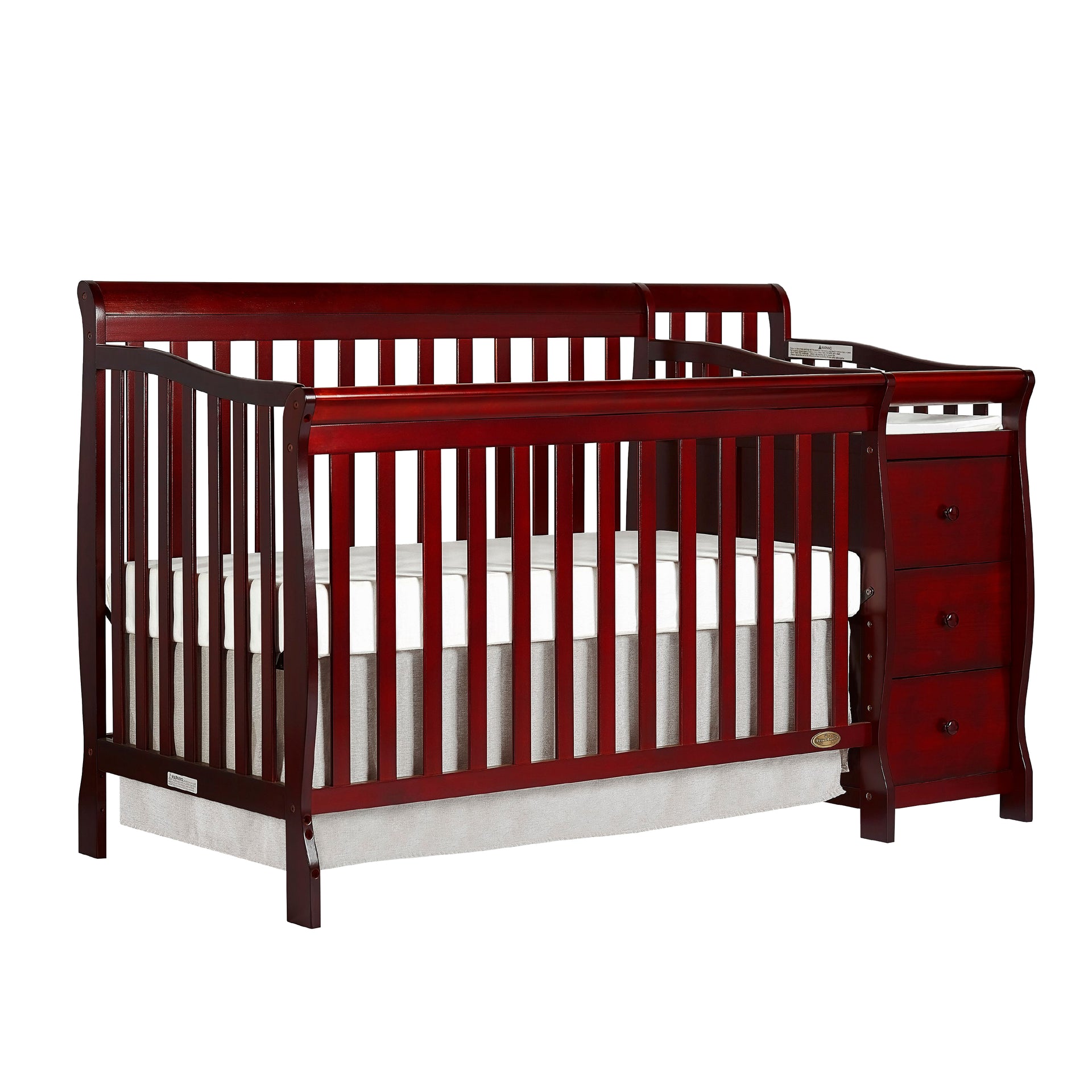 Cherry wood convertible crib best sale