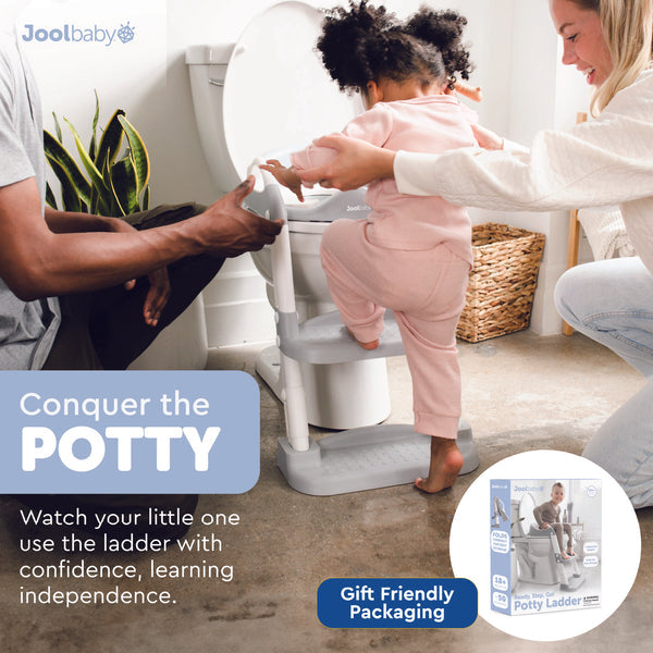 Jool Baby Premium Potty Ladder, Gray