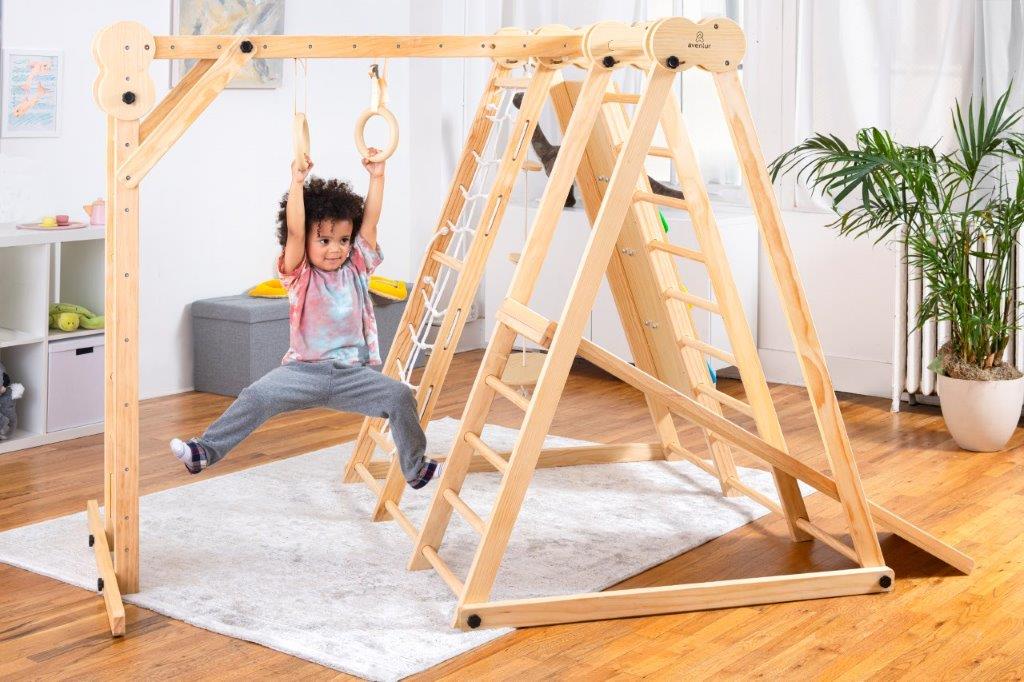 Avenlur Chestnut - 8-in-1 Indoor Jungle Gym for Toddlers