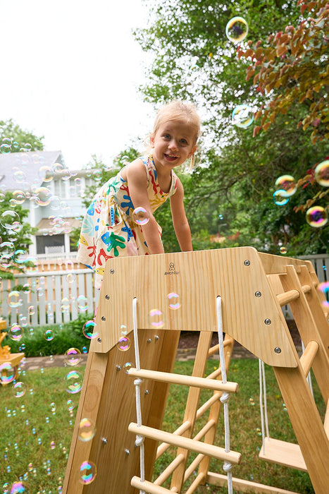 Avenlur Magnolia - Outdoor and Indoor - Real Wood 7-in-1 Playset