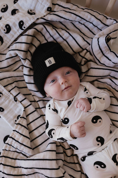 forever french baby Black & White Yin Yang | Sleepy Time Set