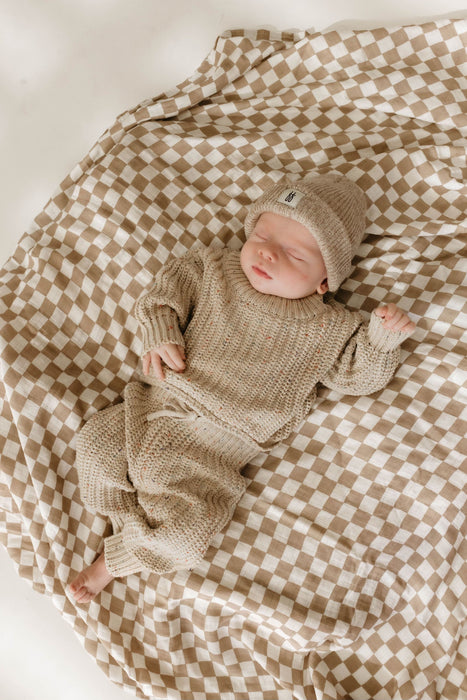 forever french Muslin Swaddle | Checkerboard