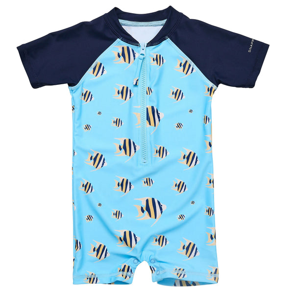 Snapper Rock Angel Fish Short Sleeve Sunsuit