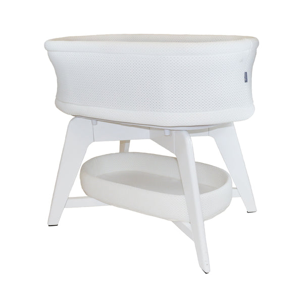 TruBliss Bassinet Evi White on White