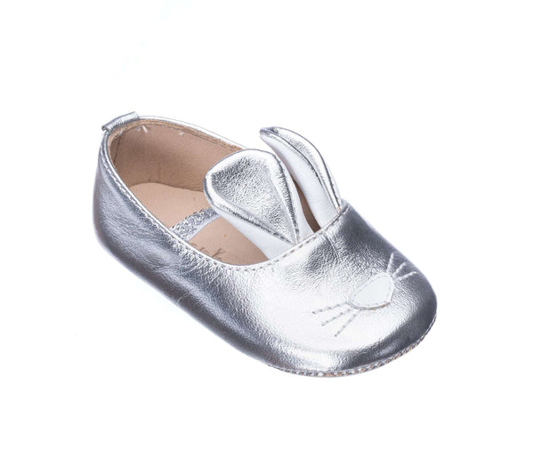 Elephantito Bunny Slipper Silver