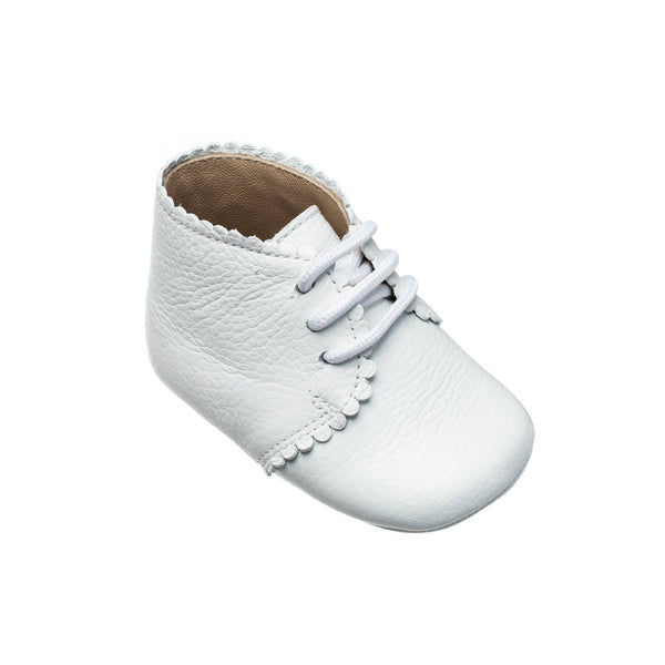 Elephantito Scalloped Bootie White