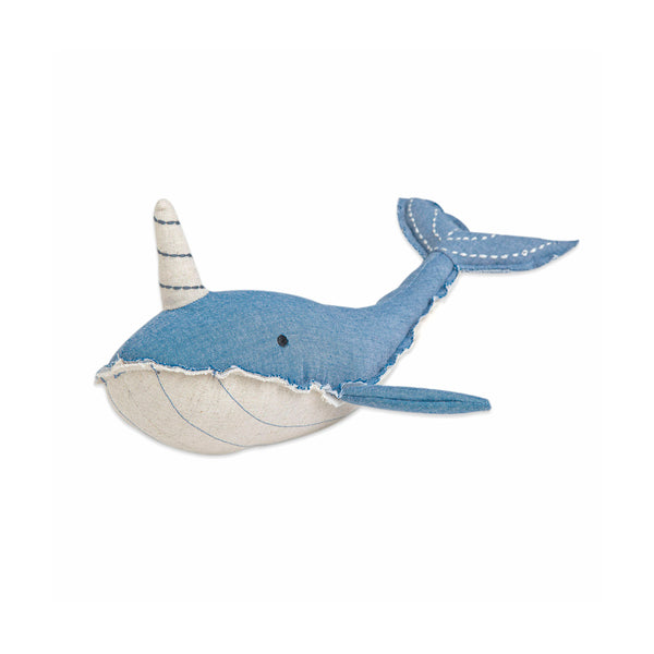 Crane Baby Caspian Narwhal Plush Toy