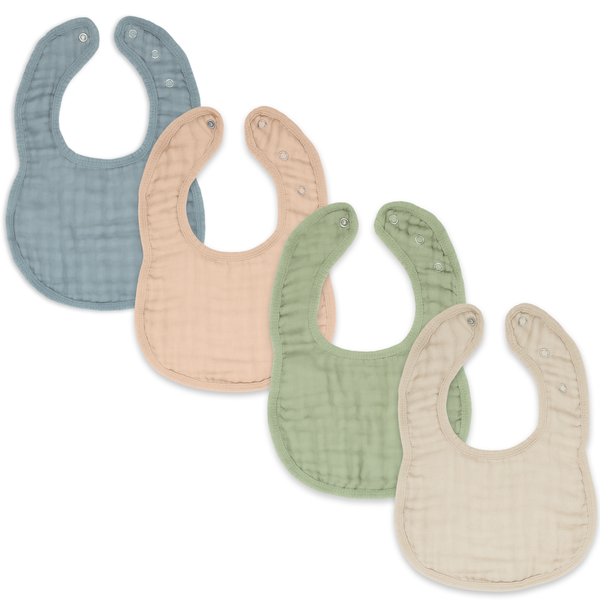 Comfy Cubs Muslin Cotton Baby Bibs - Multicolor