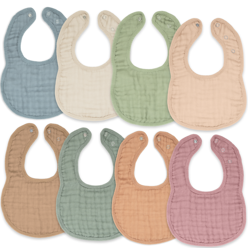 Comfy Cubs Muslin Cotton Baby Bibs - Multicolor