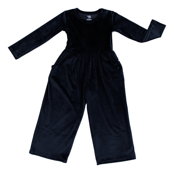 Birdie Bean black velvet leggy jumpsuit