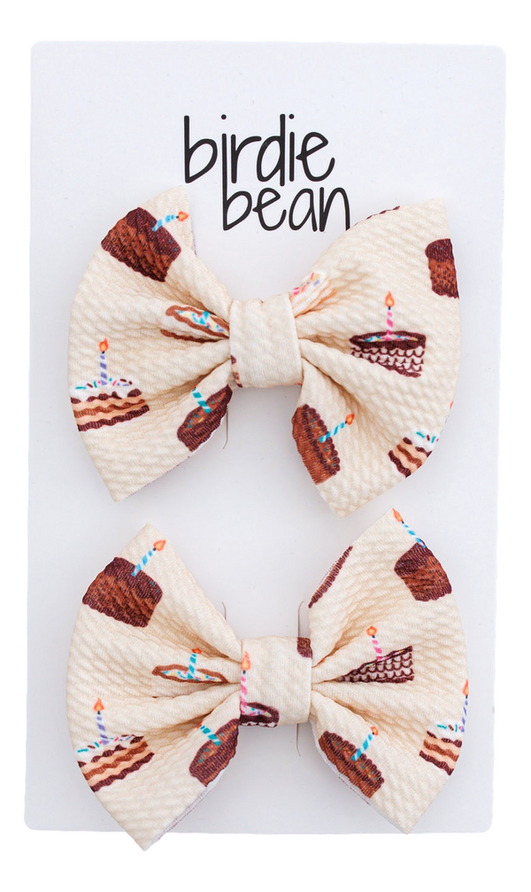 Birdie Bean Blake clippy bow set