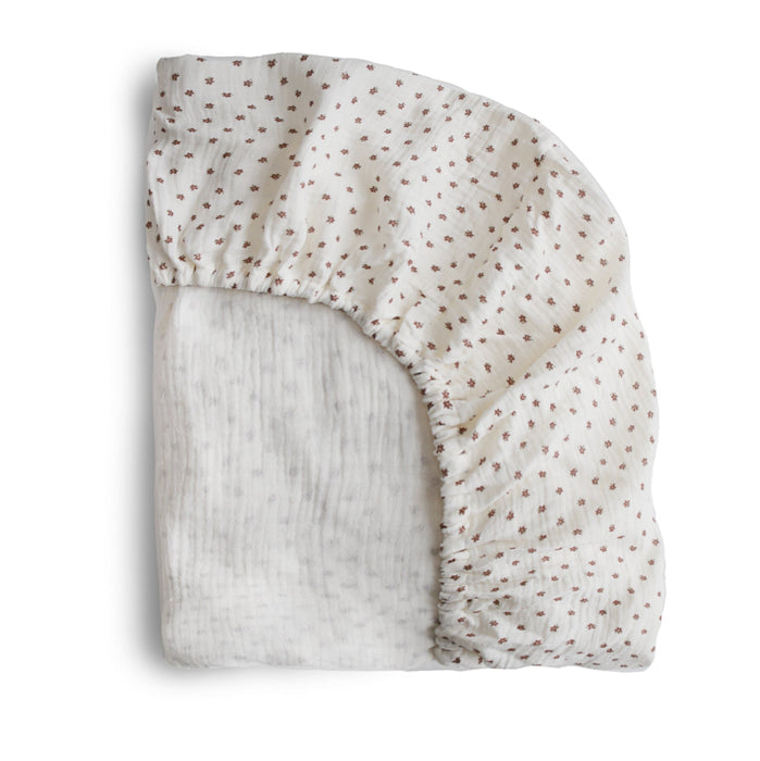 Mushie Extra Soft Muslin Crib Sheet