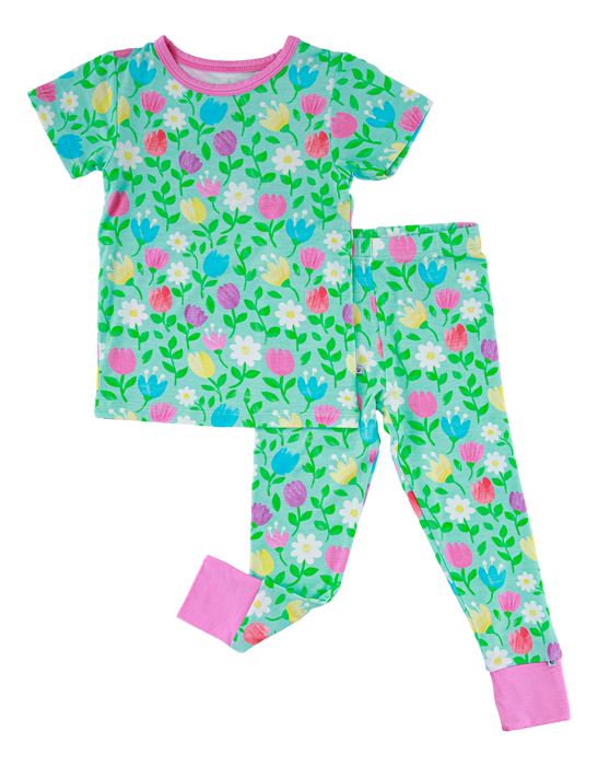 Birdie Bean blossom 2-piece pajamas