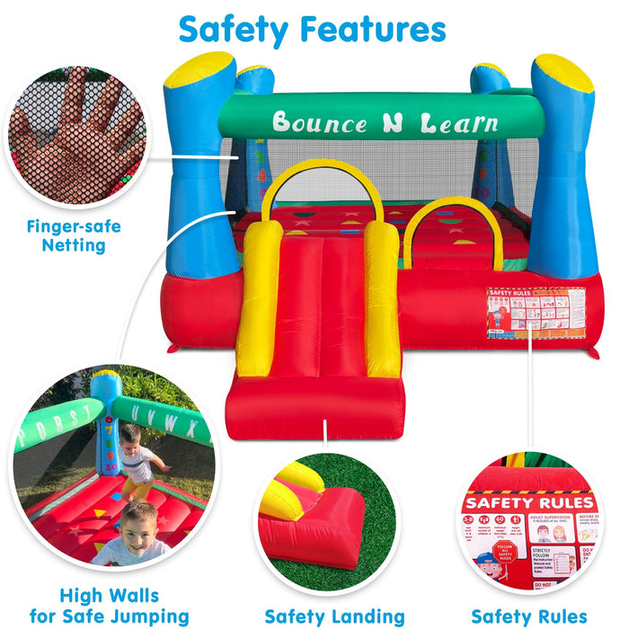 Funormous Bounce N Learn Inflatable Bounce House