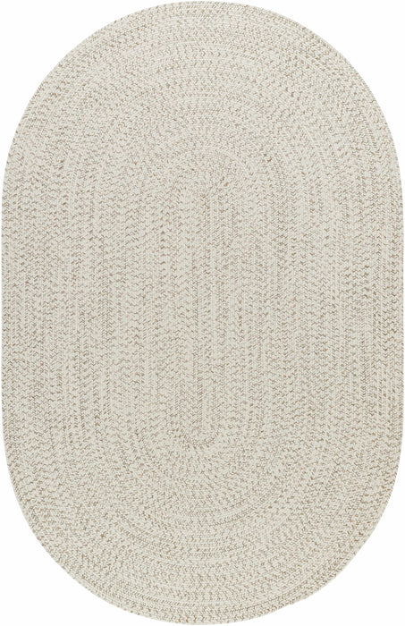 Hauteloom Beige Braided Faux Jute Rug