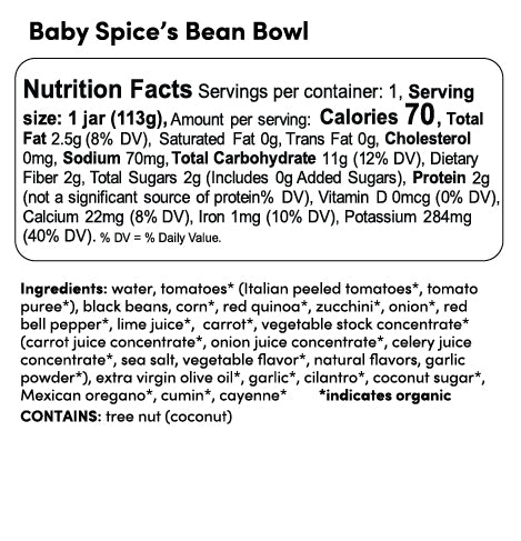 Globowl Baby Spice's Bean Bowl - Single Jar