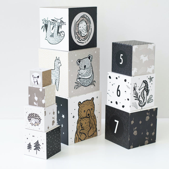 Wee Gallery Nesting Blocks - Baby Animals