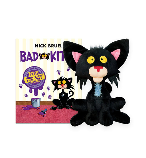 MerryMakers Bad Kitty Plush Doll & Book