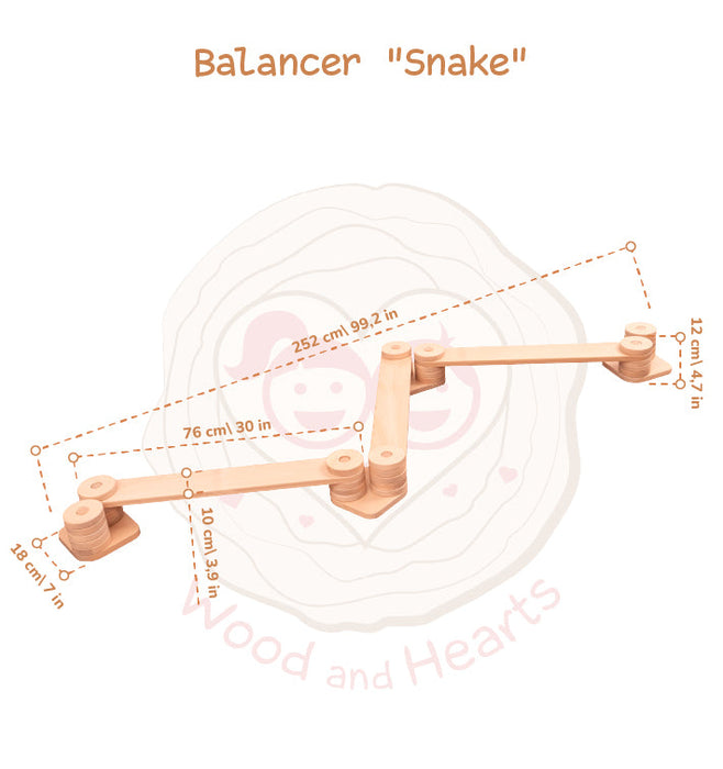 woodandhearts Balance Beam for Kids