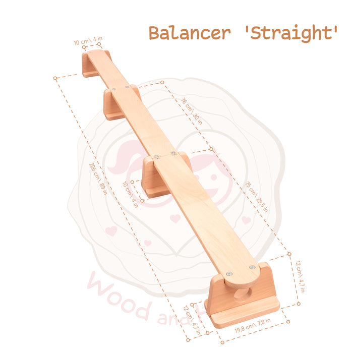 woodandhearts Balance Beam for Kids