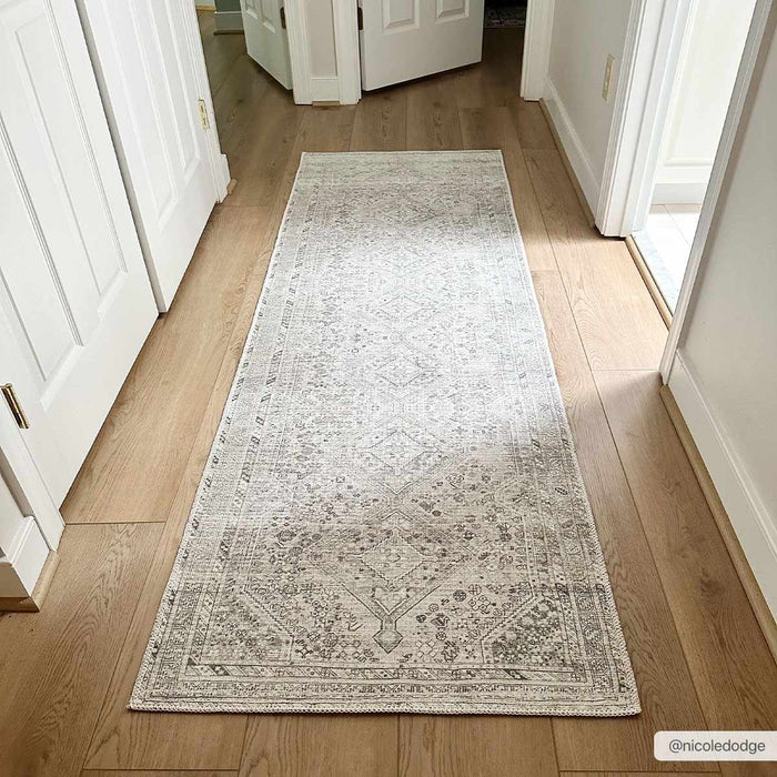 Hauteloom Barny Cream & Sage Washable Rug