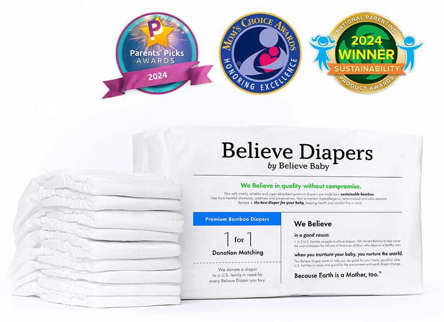 Believe Baby Premium Bamboo Eco-Friendly Diapers