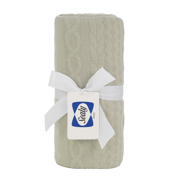 Sealy Baby Knit Blanket - Dusty Olive