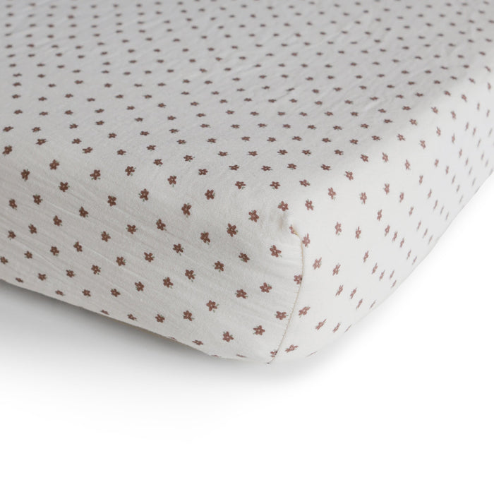 Mushie Extra Soft Muslin Crib Sheet