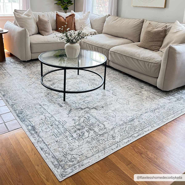 Hauteloom Olive Hera Washable Area Rug