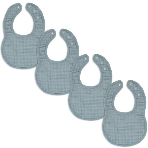 Comfy Cubs Muslin Cotton Baby Bibs - Pacific Blue