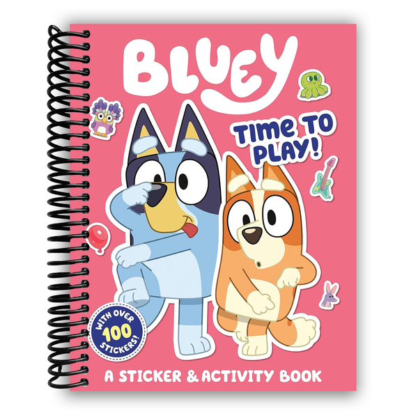 Lay it Flat Bluey: Time to Play!: A Sticker & Activity Book (Spiral Bound)