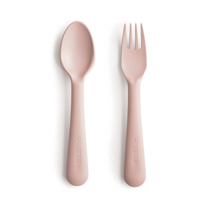 Mushie Dinnerware Fork and Spoon Set