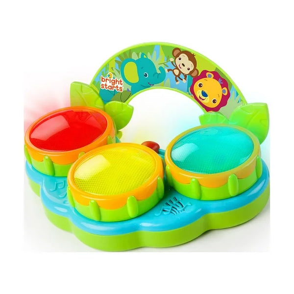 Bright Starts Safari Beats Musical Drum Toy with Lights