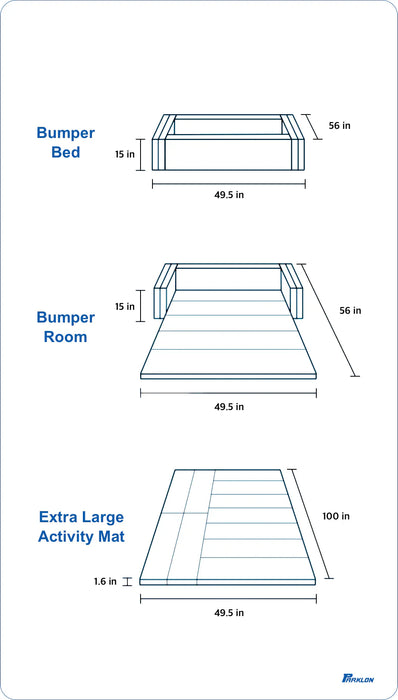 Parklon Baby Bumper Room - 3 In 1 Multifunction Baby Bumper