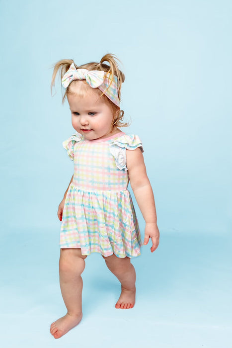 Dream Big Little Co SPRING GINGHAM DREAM BOW