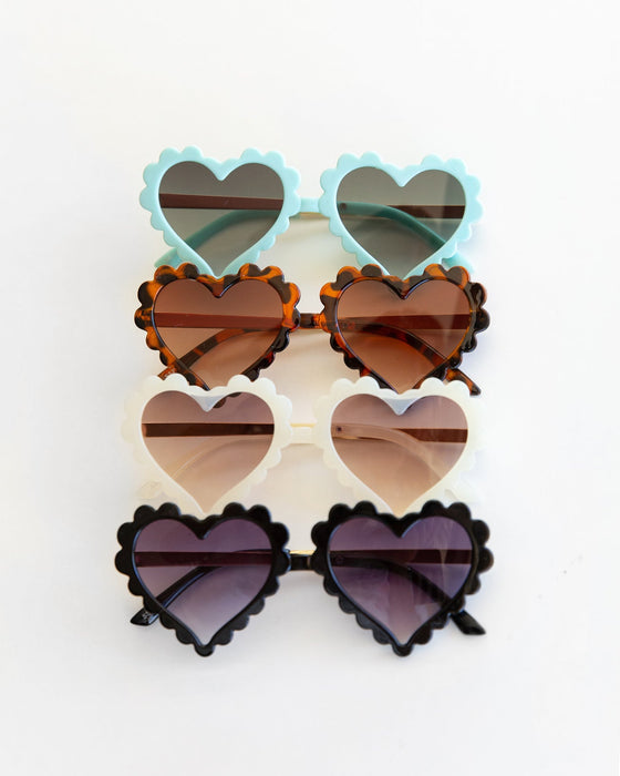 Reverie Threads Heart Eye Sunnies in Cream