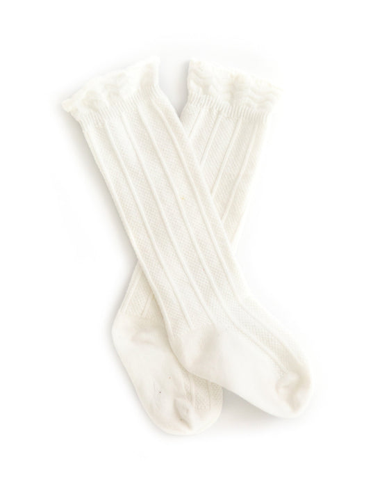 Reverie Threads Knee High Socks in White