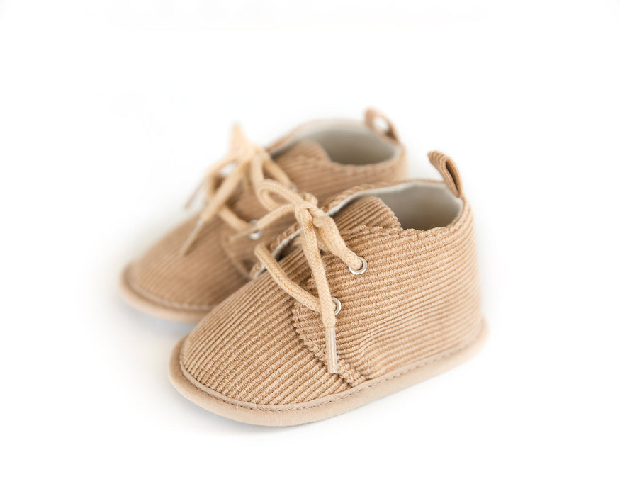 Reverie Threads Corduroy Shoes in Beige