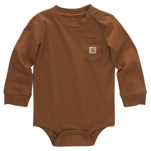 Carhartt Long-Sleeve Pocket Bodysuit Carhartt Brown