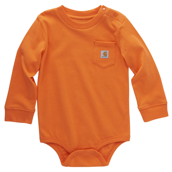 Carhartt Long-Sleeve Pocket Bodysuit Exotic Orange