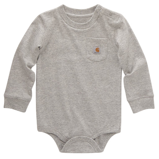 Carhartt Long-Sleeve Pocket Bodysuit Grey Heather