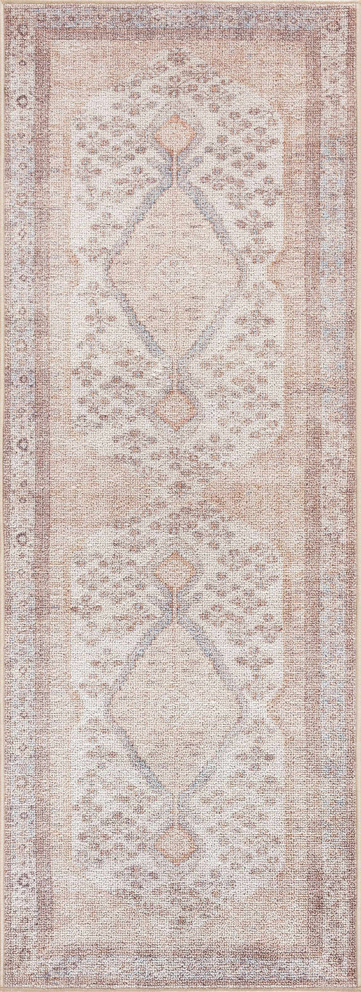 Hauteloom Analu Peach Washable Area Rug