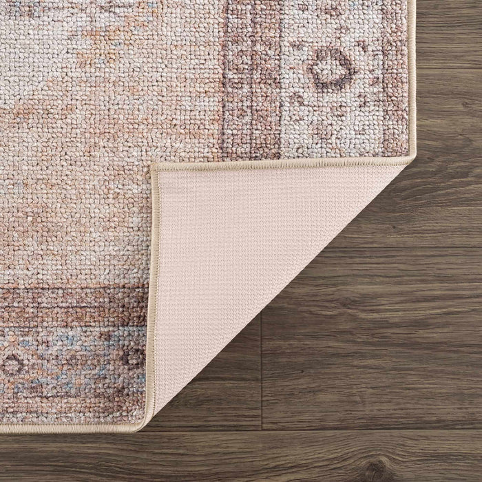 Hauteloom Analu Peach Washable Area Rug