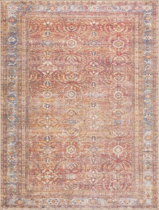 Hauteloom Anshu Peach Washable Area Rug