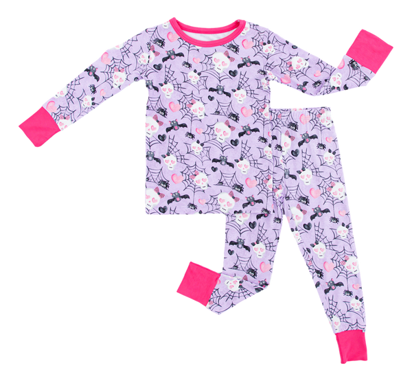 Birdie Bean carrie 2-piece glow-in-the-dark pajamas: LONG