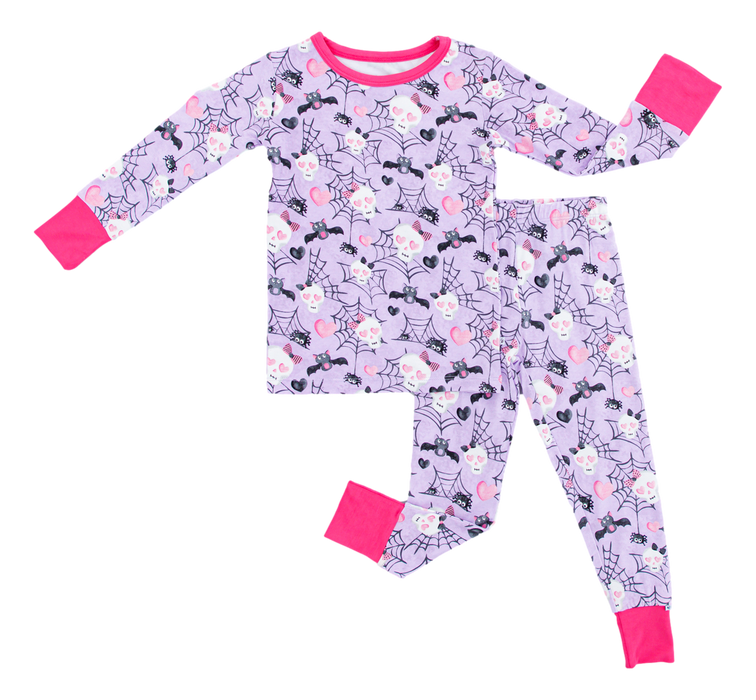 Birdie Bean carrie 2-piece glow-in-the-dark pajamas: LONG