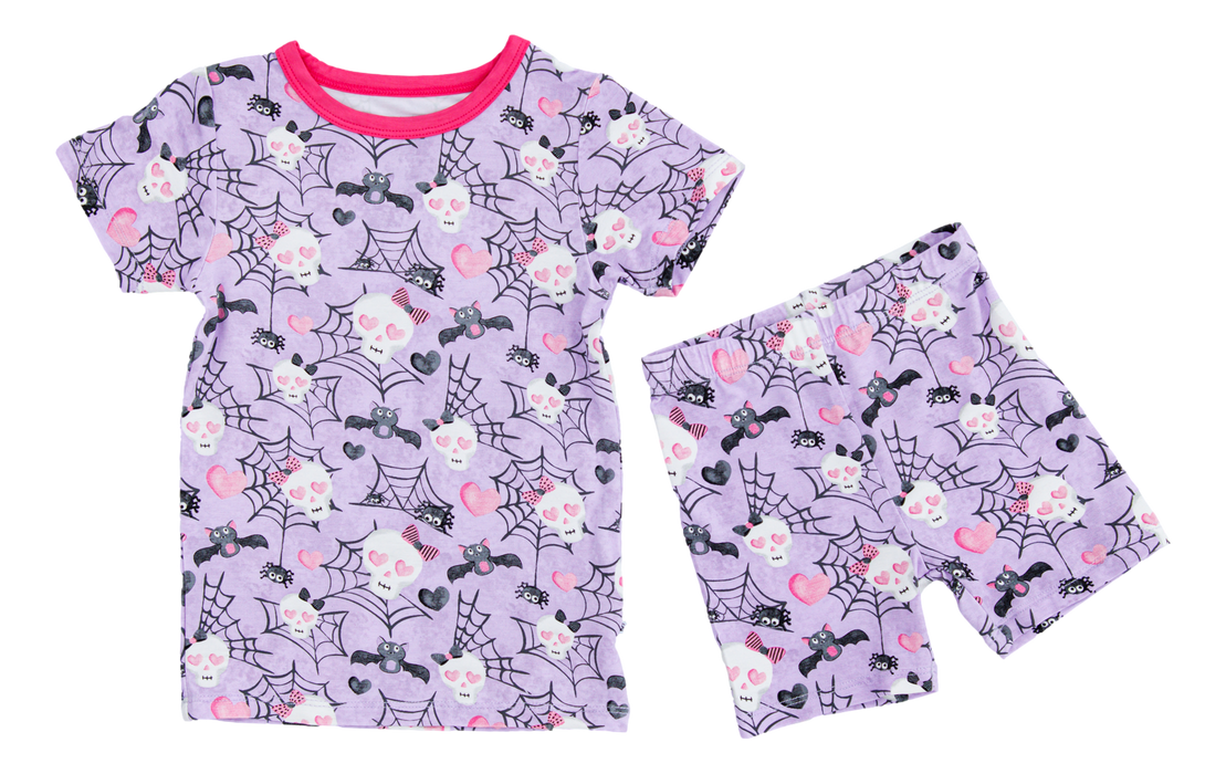 Birdie Bean carrie 2-piece glow-in-the-dark pajamas: SHORT